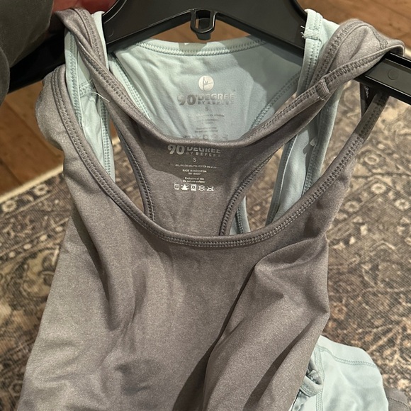 2 PACK! Light Blue Racerback Tank Top - Picture 5 of 5